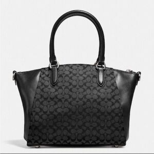 Coach Elise Satchel In Signature Jacquard